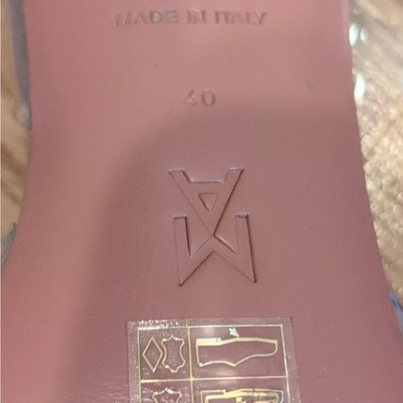 Beautiful  pre owned transparent glass sandals Amina Muaddi shoes - Picture 7 of 12